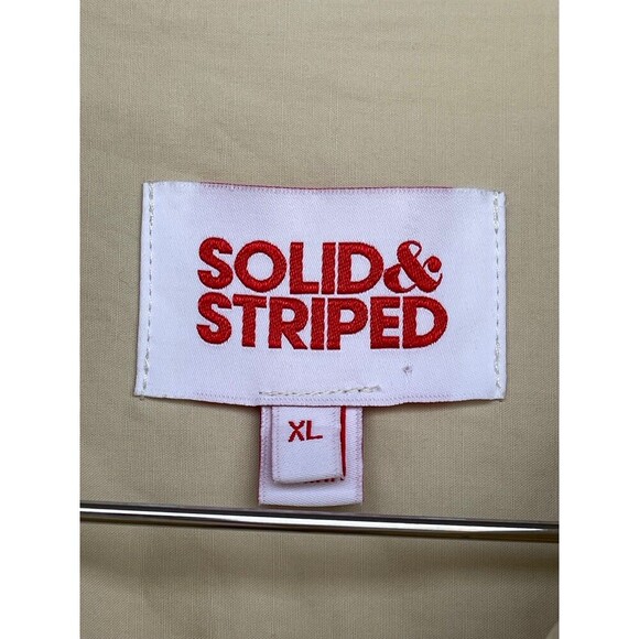 Solid & striped tan boyfriend size XL tan long sleeve shirt - Picture 10 of 11